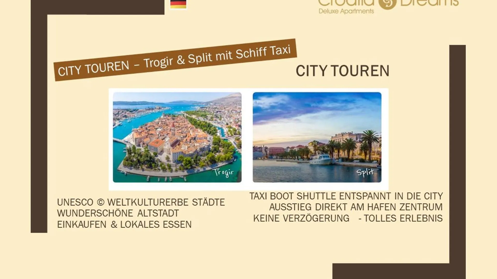 Oceanview Deluxe Penthouse Apartment With 89M2 Living Space & 90M2 Roof Terrace Trogir 0*,